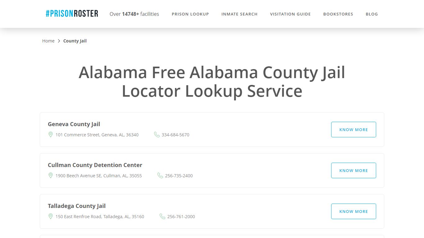 Alabama County Jail Inmate Lookup - Prisonroster